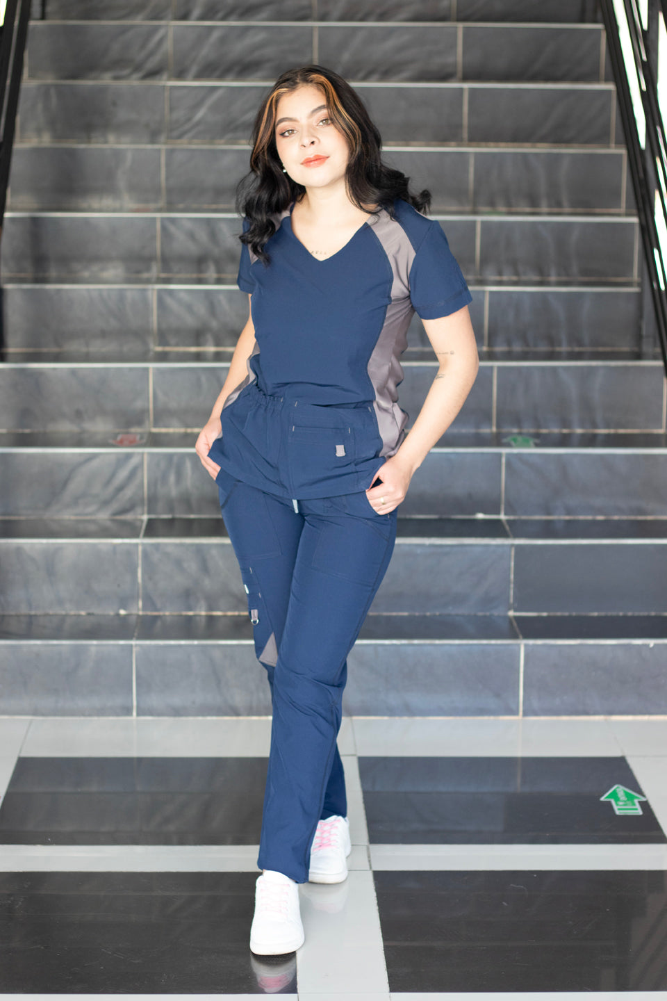 Scrub - Uniforme antifluido - Modelo Celeste