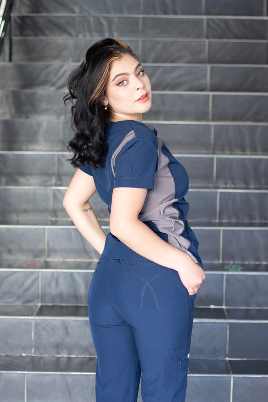 Scrub - Uniforme antifluido - Modelo Celeste